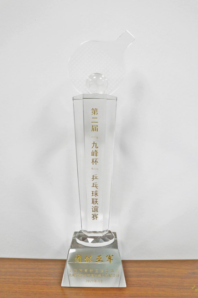 公司榮獲高新區(qū)建協(xié)“九峰杯”乒乓球聯(lián)誼賽團(tuán)體亞軍
